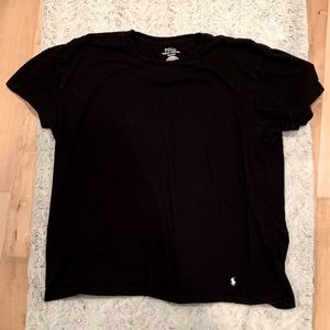 Polo Ralph Lauren Men’s Classic Crewneck T-Shirt (XL, Black/White)